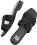 BIBI LOU Slippers Dames 839z00hg Maat: 37 Materiaal: Leer Kleur: Zwart - Thumbnail 5