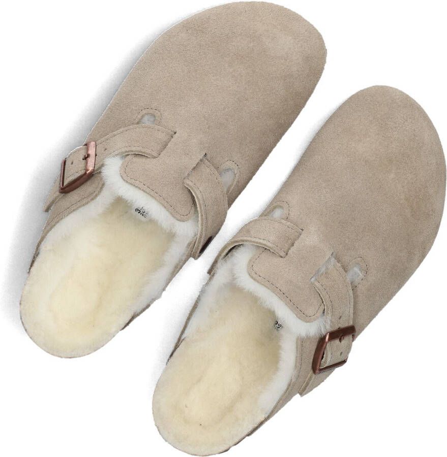BIRKENSTOCK Beige Instappers Boston
