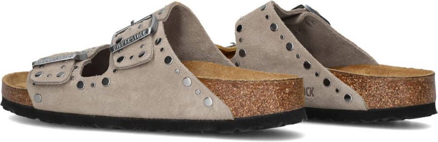 BIRKENSTOCK Beige Slippers Arizona Rivet Border