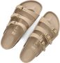 BIRKENSTOCK Badslippers Dames Florida Maat: 42 Materiaal: Leer Kleur: Beige - Thumbnail 6