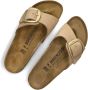 BIRKENSTOCK Slippers Dames Madrid Big Buckle Dames Maat: 42 Materiaal: Suède Kleur: Zand - Thumbnail 9