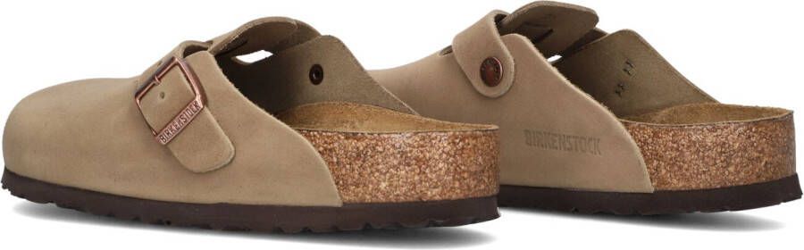 BIRKENSTOCK Beige Instappers Boston Oiled Led