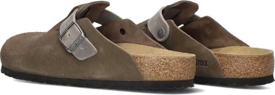 BIRKENSTOCK Bruine Slippers Boston Heren