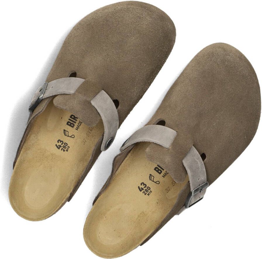 BIRKENSTOCK Bruine Slippers Boston Heren