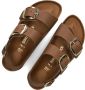 BIRKENSTOCK Slippers Dames Milano Big Buckle Maat: 39 Materiaal: Leer Kleur: Cognac - Thumbnail 7