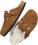 BIRKENSTOCK Cognac Instappers Boston Shear Sue - Thumbnail 5