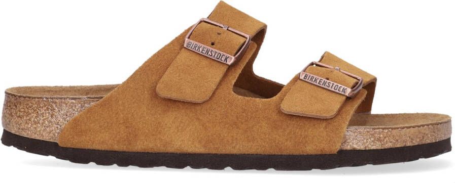 Birkenstock Cognac Slippers Arizona Dames