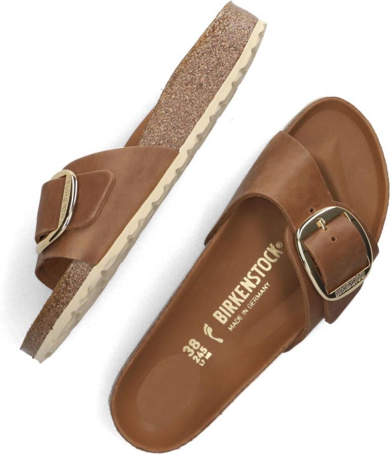 BIRKENSTOCK Cognac Slippers Madrid Oiled Led