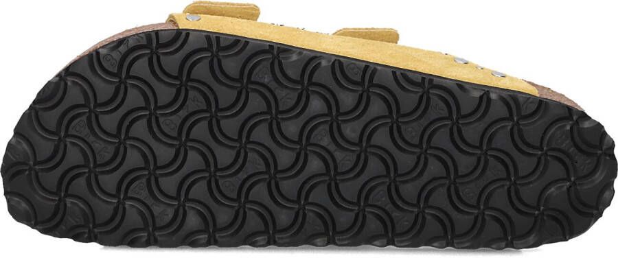 BIRKENSTOCK Gele Slippers Arizona Rivet Border