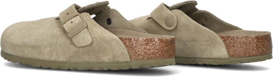 BIRKENSTOCK Groene Muiltjes Boston Sue