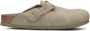 Birkenstock Suede Leather Boston Platte Schoenen Green - Thumbnail 6