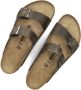 Birkenstock Slipper Arizona 1019313 Khaki Groen Vet Leer Normaal Zacht Voetbed - Thumbnail 9
