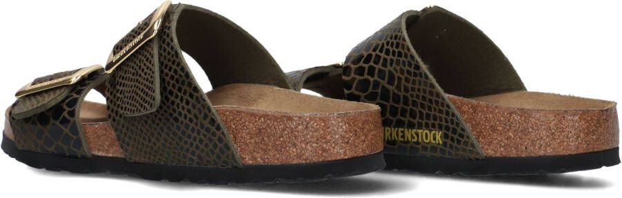 BIRKENSTOCK Groene Slippers Sydney Cushion