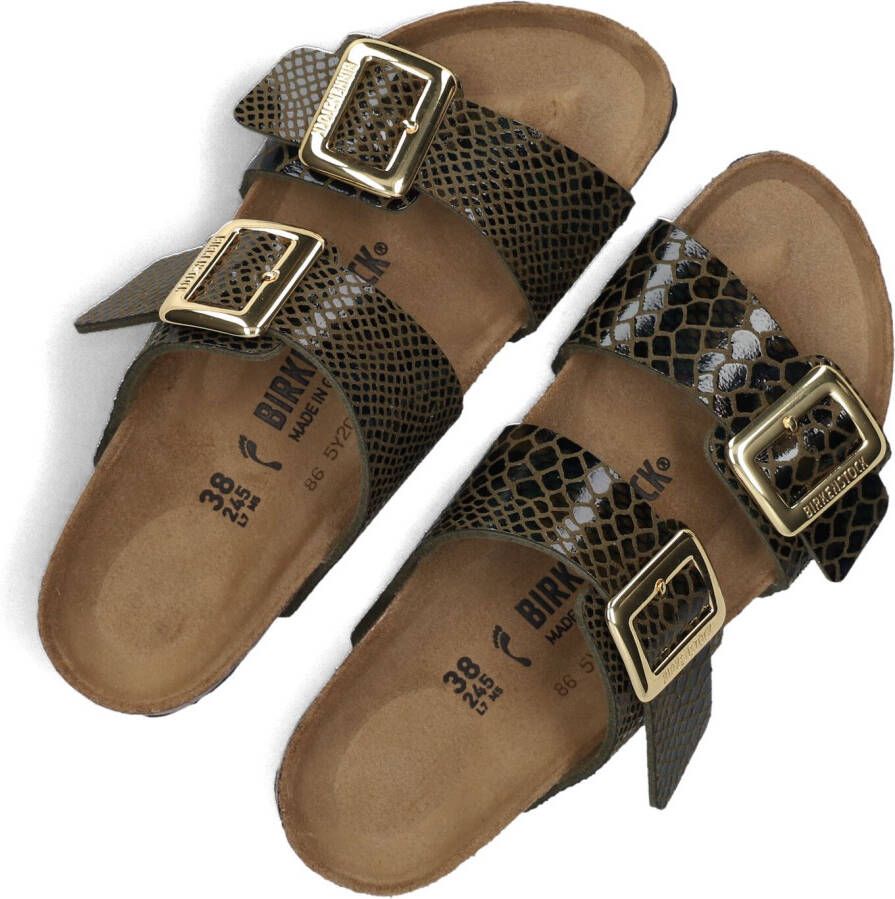 BIRKENSTOCK Groene Slippers Sydney Cushion