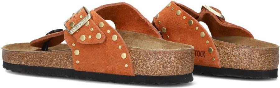 BIRKENSTOCK Oranje Slippers Gizeh Rivet Border
