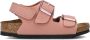 Birkenstock Kid's Milano AS Birkibuc Sandalen Narrow roze bruin - Thumbnail 4