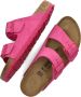 Birkenstock Roze Suède Kurk Sandalen Verstelbare Gesp Pink Dames - Thumbnail 7