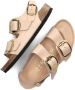 Birkenstock Beige Big Buckle Sandalen Natuurlijk Leer Beige Dames - Thumbnail 8