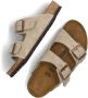 Birkenstock Kid's Arizona Suede Leather Sandalen Narrow beige bruin - Thumbnail 10