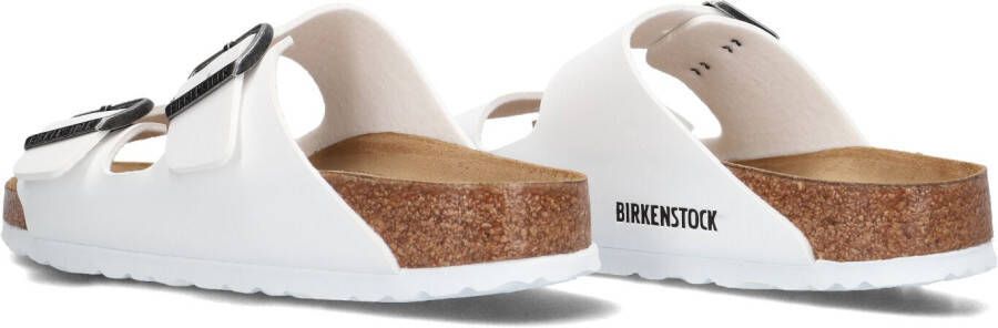 BIRKENSTOCK Witte Slippers Arizona Birko-flo