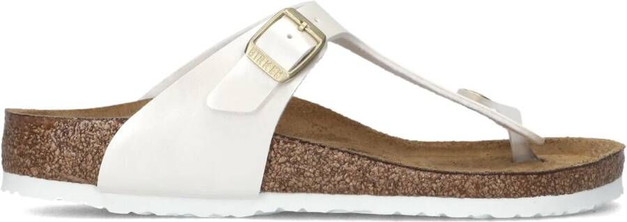 BIRKENSTOCK Witte Slippers Gizeh Kids
