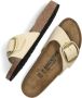 Birkenstock Elegante Big Buckle Nubuck Leren Sandaal Beige Dames - Thumbnail 8