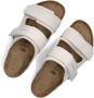 BIRKENSTOCK Slippers Heren Uji Maat: 45 Materiaal: Suède Kleur: Wit - Thumbnail 6