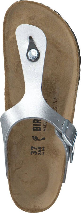 Birkenstock Zilveren Teenslippers Gizeh Kids