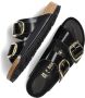 Birkenstock Sandalen Arizona Big Buckle Natuurlijk Leder Patent Black Dames - Thumbnail 6