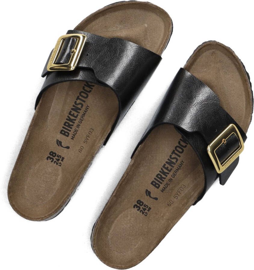 BIRKENSTOCK Zwarte Slippers Catalina Cushion Buckle