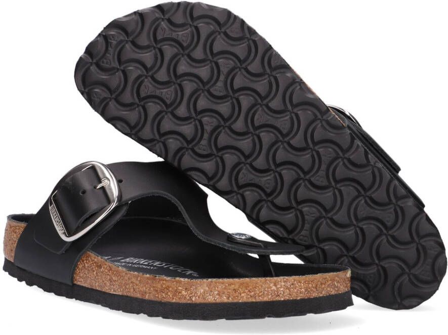 Birkenstock Zwarte Slippers Gizeh Big Buckle