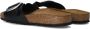 Birkenstock Madrid Big Buckle Oiled Leather Sandals Zwart Dames - Thumbnail 7