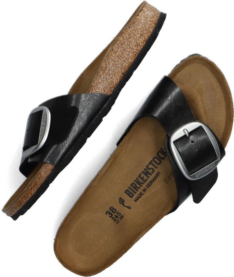 BIRKENSTOCK Zwarte Slippers Madrid Big Buckle Dames