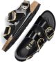 BIRKENSTOCK Slippers Dames Milano Big Buckle Dames Maat: 40 Materiaal: Leer Kleur: Zwart - Thumbnail 6