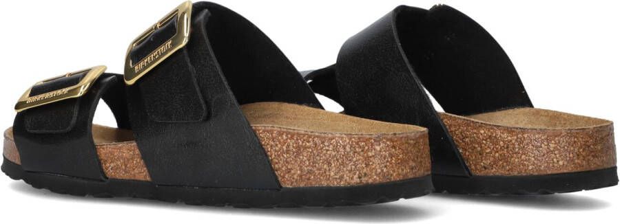 BIRKENSTOCK Zwarte Slippers Sydney Cushion Buckle