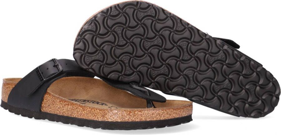 BIRKENSTOCK Zwarte Teenslippers Gizeh Dames