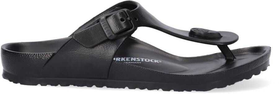 Birkenstock Zwarte Teenslippers Gizeh Eva Kids