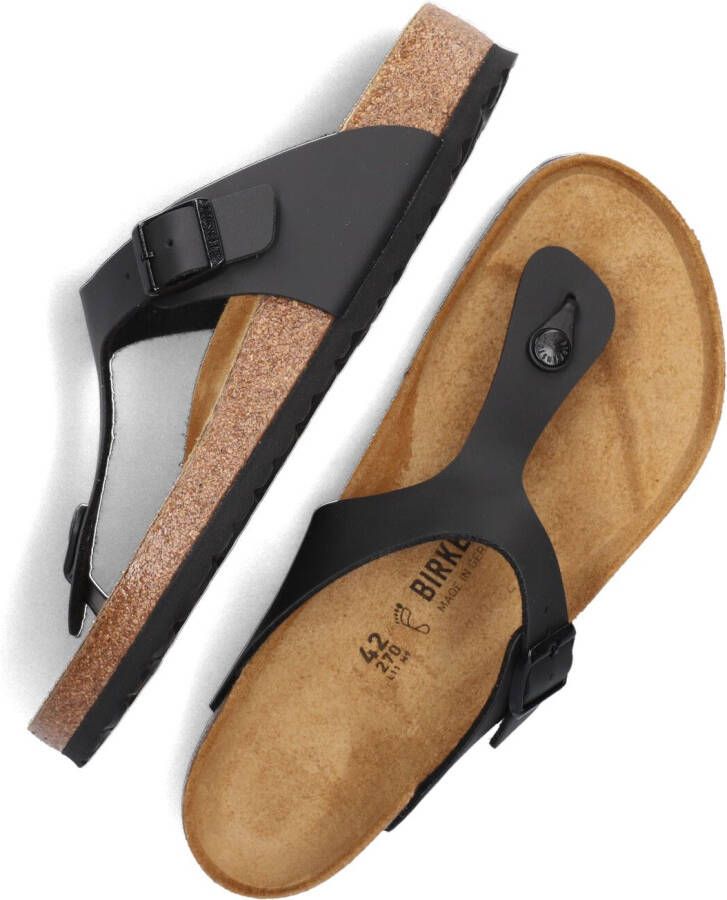 BIRKENSTOCK Zwarte Slippers Gizeh Heren