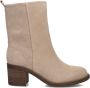 BLASZ Shn2581-09 Enkellaarsjes Enkelboots met rits Dames Beige - Thumbnail 3