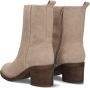 BLASZ Shn2581-09 Enkellaarsjes Enkelboots met rits Dames Beige - Thumbnail 4