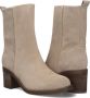 BLASZ Shn2581-09 Enkellaarsjes Enkelboots met rits Dames Beige - Thumbnail 6