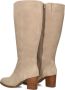 BLASZ Shn2259-08 Laarzen Suède Dames Beige - Thumbnail 4