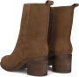 BLASZ Shn2581-09 Enkellaarsjes Enkelboots met rits Dames Bruin - Thumbnail 4