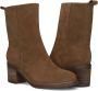 BLASZ Shn2581-09 Enkellaarsjes Enkelboots met rits Dames Bruin - Thumbnail 5