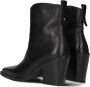 BLASZ Enkellaarsjes Dames 14 Maat: 36 Materiaal: Leer Kleur: Zwart - Thumbnail 4