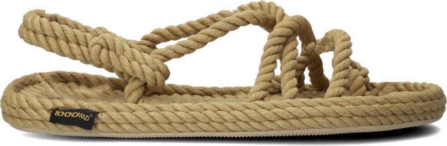 Bohonomad Beige Sandalen Ibiza Flat