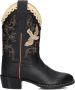 Bootstock Limited Cowboy Boots Laarzen Leer Meisjes Zwart - Thumbnail 3