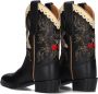 Bootstock Limited Cowboy Boots Laarzen Leer Meisjes Zwart - Thumbnail 4