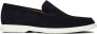 BOSS Sienne suède loafers donkerblauw - Thumbnail 3