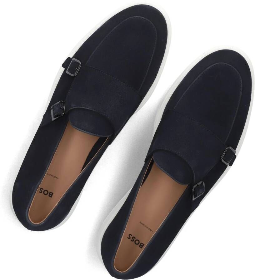 BOSS Blauwe Loafers Sienne Monk